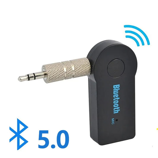 2 In 1 Wireless Bluetooth 5.0 Transceiver Adapter 3.5mm Car Music Audio AUX Car Bluetooth Receiver Bluetooth Adapter for PC