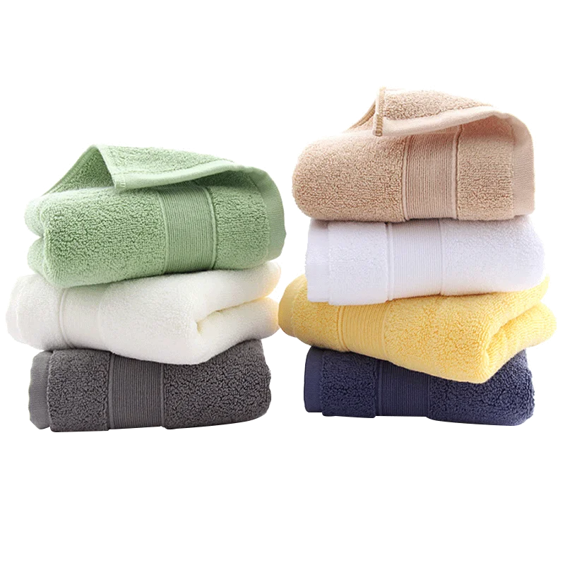 Cotton Towel Bathroom Face Towel Strong Absorbent Soft Non-shedding Adult Towel Thickened Box in Two Packs