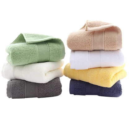 Cotton Towel Bathroom Face Towel Strong Absorbent Soft Non-shedding Adult Towel Thickened Box in Two Packs