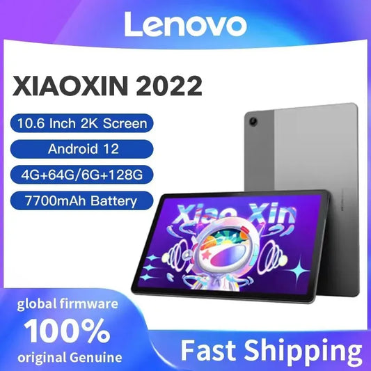 Global Firmware Lenovo Xiaoxin Pad 2022 Tab 128GB/64GB 10.6'' Display Snapdragon 680 Octa Core 7700mAh Android 12 Tablets