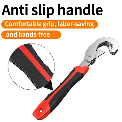 Adjustable Open End Double Wrench Multifunctional Universal Pipeline High Carbon Steel Wrench Set Manual Hardware Grip Tool
