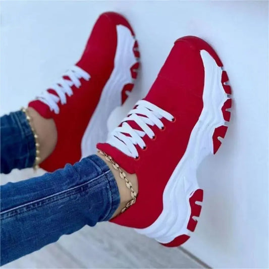 Sneakers Women Shoes 2023 New Pattern Canvas Shoe Casual Women Sport Shoes Flat Lace-Up Adult Zapatillas Mujer Chaussure Femme