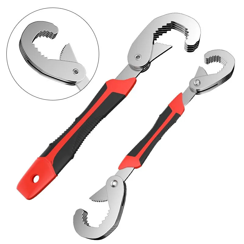 Adjustable Open End Double Wrench Multifunctional Universal Pipeline High Carbon Steel Wrench Set Manual Hardware Grip Tool