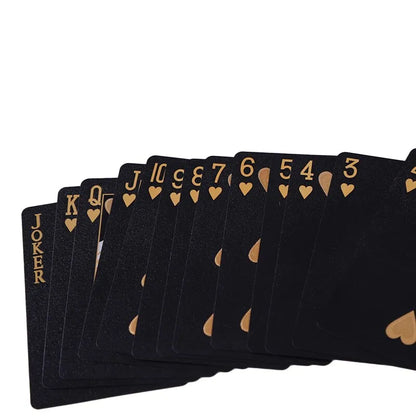 Color Black Gold Playing Card Game Card Group Waterproof Poker Suit Magic Dmagic Package Board Game Gift Collection