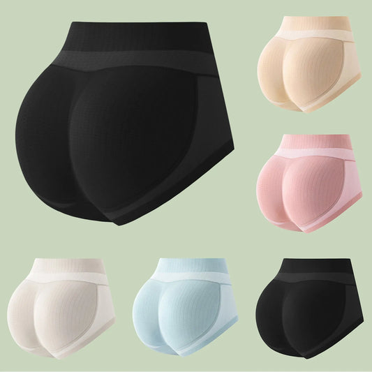 Body Sculpting Buttocks Artifact Hip Lifting Pants Solid Hip Buttocks High Stretch Buttock Pad Seamless Breathable Panties
