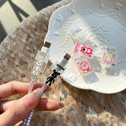 Cartoon Data Cable Protective Sleeve